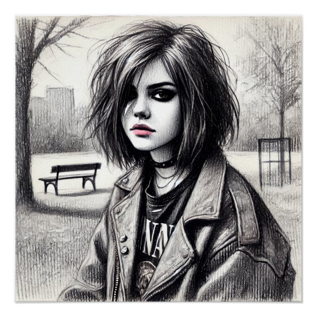 Der Obdachlose des Parks. Poster (Vorderseite)