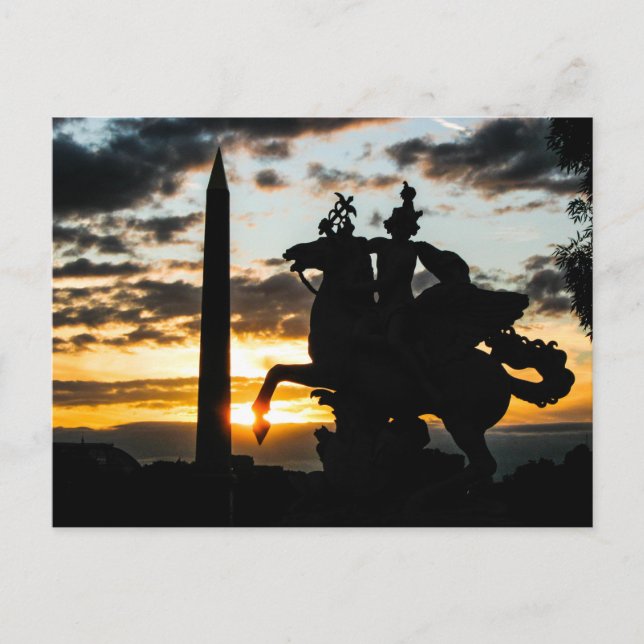 Der Obelisk am Place de la Concorde - Postkarte (Vorderseite)