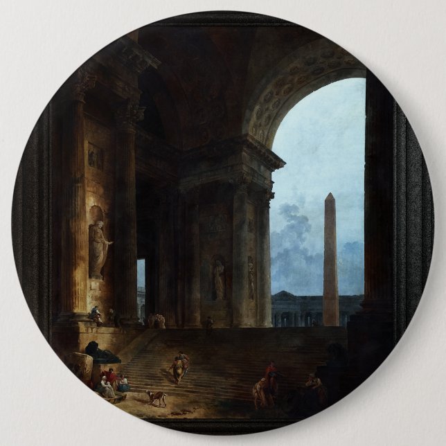 Der Obelisk von Hubert Robert Button (Vorderseite)