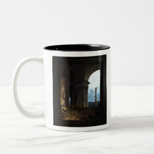 Der Obelisk von Hubert Robert Zweifarbige Tasse
