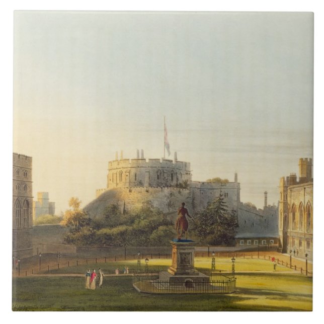 Der obere Bezirk, Windsor Schloss, von Fliese (Vorderseite)