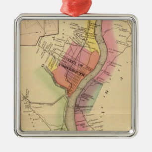 Der oberer Ohio und Tal 8 Silbernes Ornament