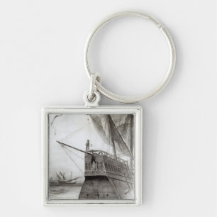 Der Oberste Moment auf dem Abend Schlüsselanhänger