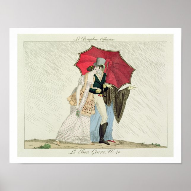 Der Obligatorische Regenschirm, Teller 40 von "Le  Poster (Vorne)
