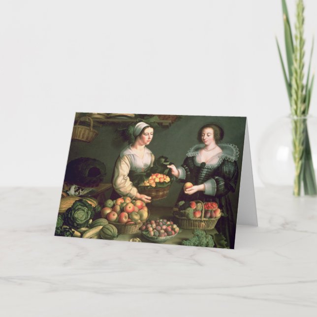 Der Obst- und GemüseVerkäufer Karte (Vorderseite)