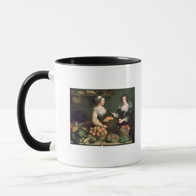 Der Obst- und GemüseVerkäufer Tasse (Links)