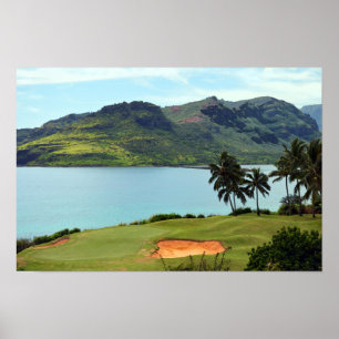 Der Ocean Course in Hokuala, Lihue, Kauai, Hawaii Poster