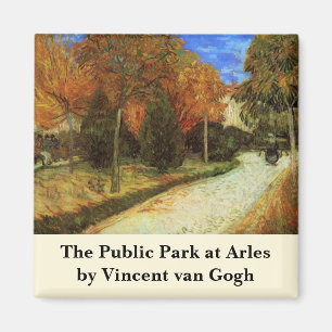 Der öffentliche Park in Arles von Vincent van Gogh Magnet