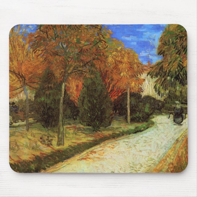 Der öffentliche Park in Arles von Vincent van Gogh Mousepad (Vorne)