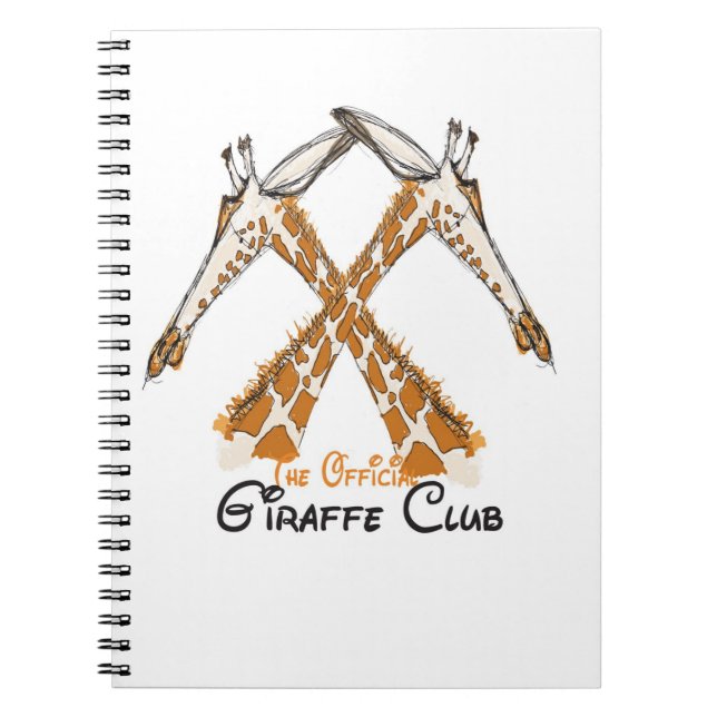 Der offizielle Giraffen-Verein Sketchbook Notizblock (Vorderseite)