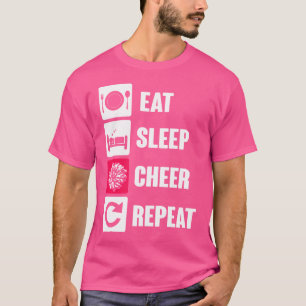 Der Offizielle Schlaf-Cheer Wiederholung Cheerlead T-Shirt
