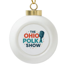 Der OHIO Polka Show Snowflake-Rahmenanhänger