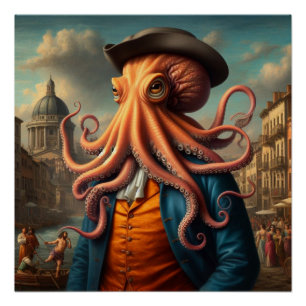 Der Oktopus Poster