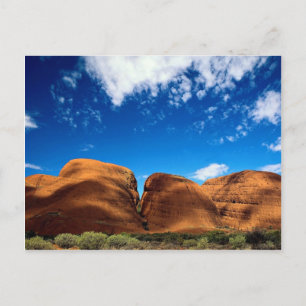 Der Olgas, der Uluru-Nationalpark, das nördliche G Postkarte