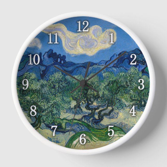 Der Olivenbaum - Van Gogh Uhr (Vorderseite)