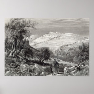 Der Olivenberg vom Zion-Berg Poster