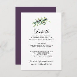 Der Olivenhain | Rustikale Hochzeitdetails Einladung
