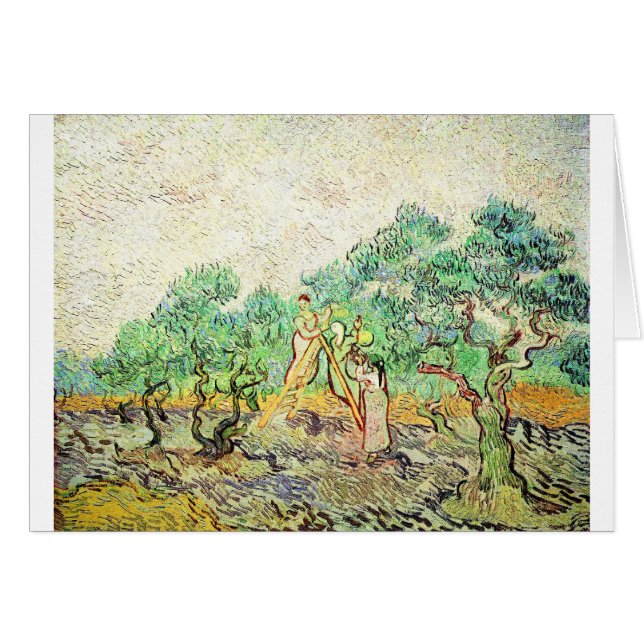 Der olivgrüne Obstgarten - Vincent van Gogh (1889) (Vorderseite (Horizontal))