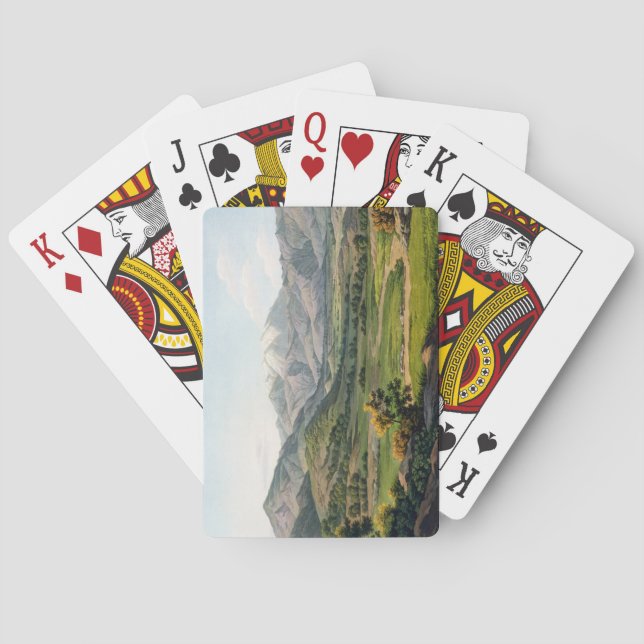 Der Olymp, wie zwischen Larissa und Kuchen Spielkarten (Rückseite)