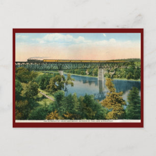 Der Olympiazug, die Kurze Brücke Vintag Postkarte