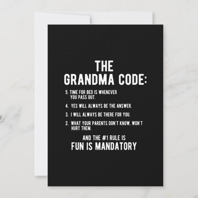 Der Oma-Code | Spaß ist obligatorisch (Vorderseite)