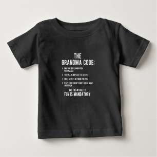 Der Oma-Code   Spaß ist obligatorisch Baby T-shirt