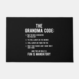 Der Oma-Code   Spaß ist obligatorisch Fußmatte