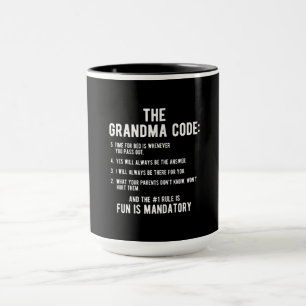 Der Oma-Code Spaß ist obligatorisch Tasse