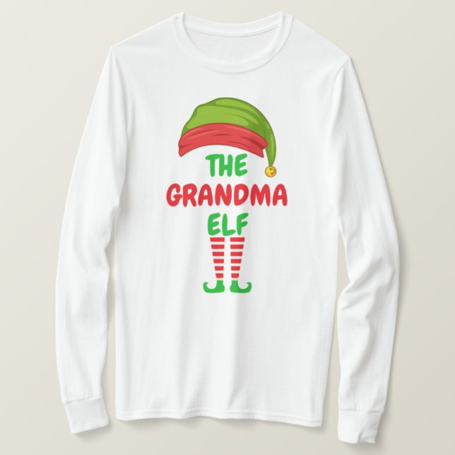 Der Oma Elf Basic Long Sleeve T - Shirt (Design vorne)