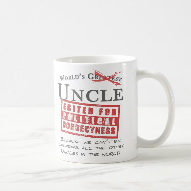Der Onkel der politisch korrekte Welt - Offensive Tasse (Rechts)