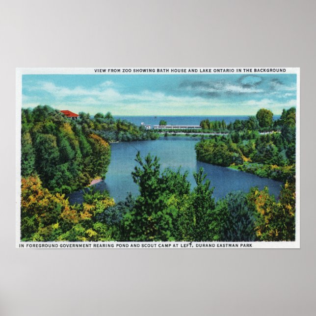 Der Ontariosee & Durand Eastman Park Poster (Vorne)