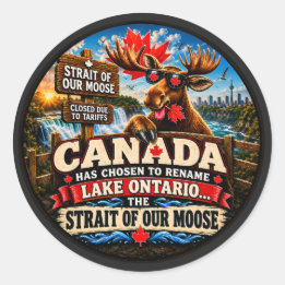 Der Ontariosee ist jetzt die Meerenge unseres lust Runder Aufkleber