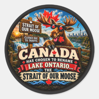 Der Ontariosee ist jetzt die Meerenge unseres lust Runder Aufkleber