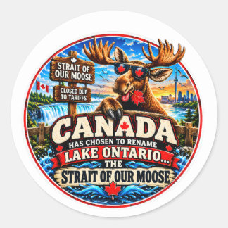 Der Ontariosee ist jetzt die Meerenge unseres lust Runder Aufkleber