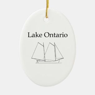 Der Ontariosee-Segelboot Keramikornament