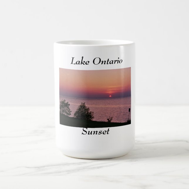 Der Ontariosee-Sonnenuntergang Kaffeetasse (Mittel)