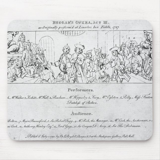 Der Opera des Bettlers Mousepad (Vorne)