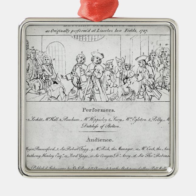 Der Opera des Bettlers Ornament Aus Metall (Vorne)