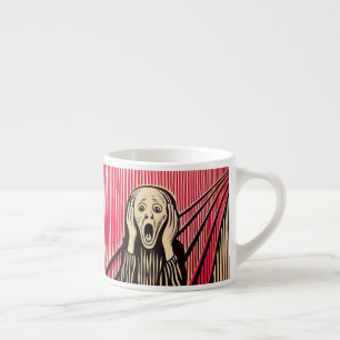 Der optische Täuschungsstil von Scream MUNCH BAUHA Espressotasse