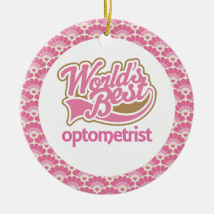 Der Optometriker-Geschenk-Verzierung der Welt Keramikornament