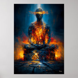 Der Orakel Ohne Gesicht Monumentaler Expressionism Poster