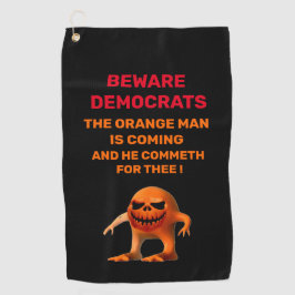 DER ORANGE GOLFHANDTUCH