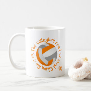Der orange graue Volleyballplatz ist mein glücklic Kaffeetasse