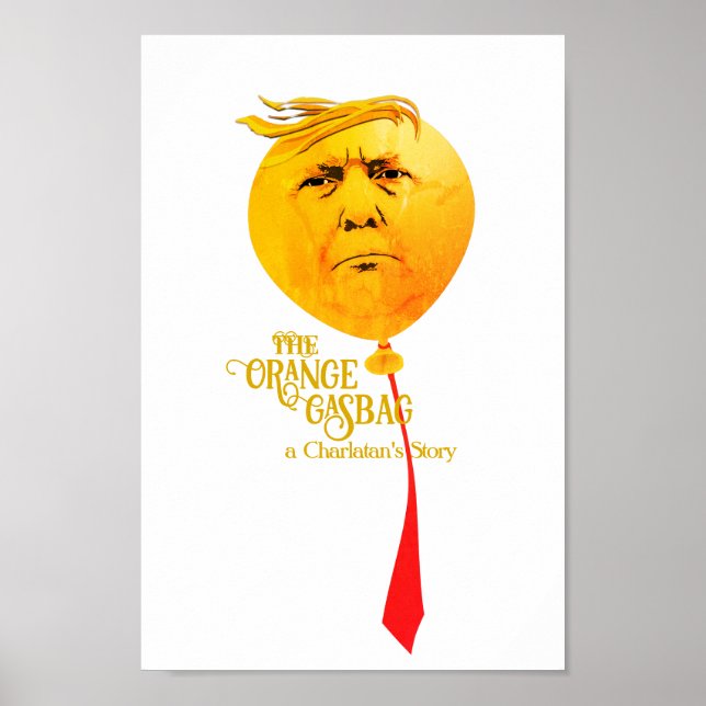 Der orangefarbene Gasbag Poster (Vorne)