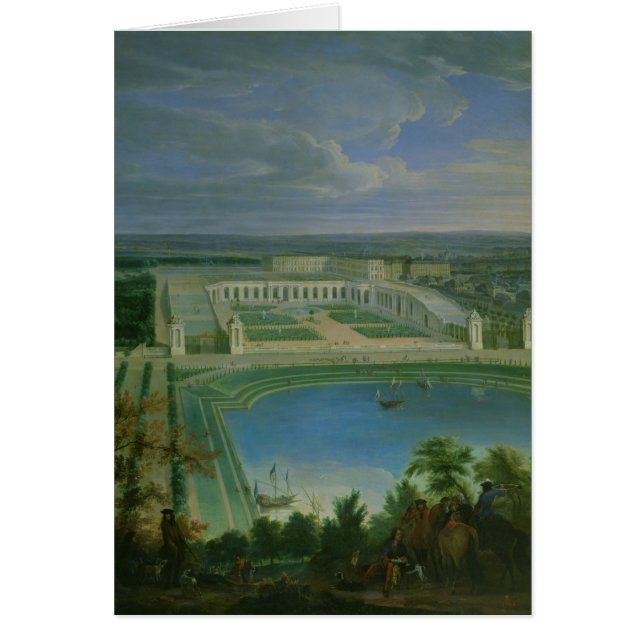 Der Orangery und das Chateau in Versailles, 1696 (Vorne)