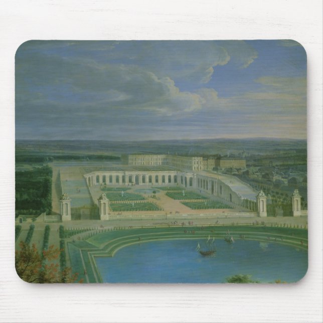 Der Orangery und das Chateau in Versailles, 1696 Mousepad (Vorne)