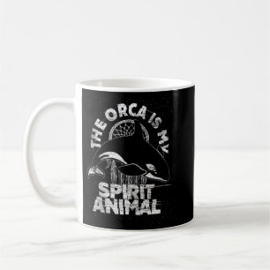 Der Orca ist mein Geisttier - Vintager Killerwal Kaffeetasse