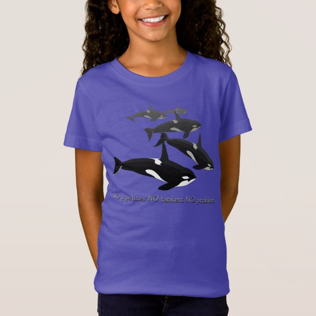 Der Orca-Wal-Shirt des Kindes retten den Walen T-Shirt (Vorderseite)