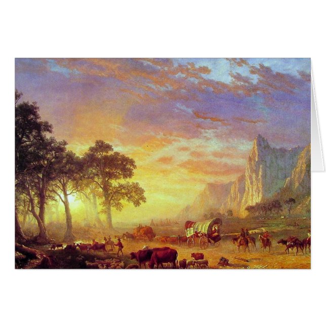 Der Oregon Trail, Albert Bierstadt (Vorderseite (Horizontal))