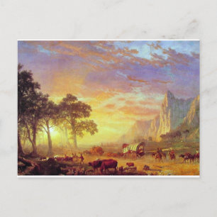 Der Oregon Trail - Albert Bierstadt Postkarte